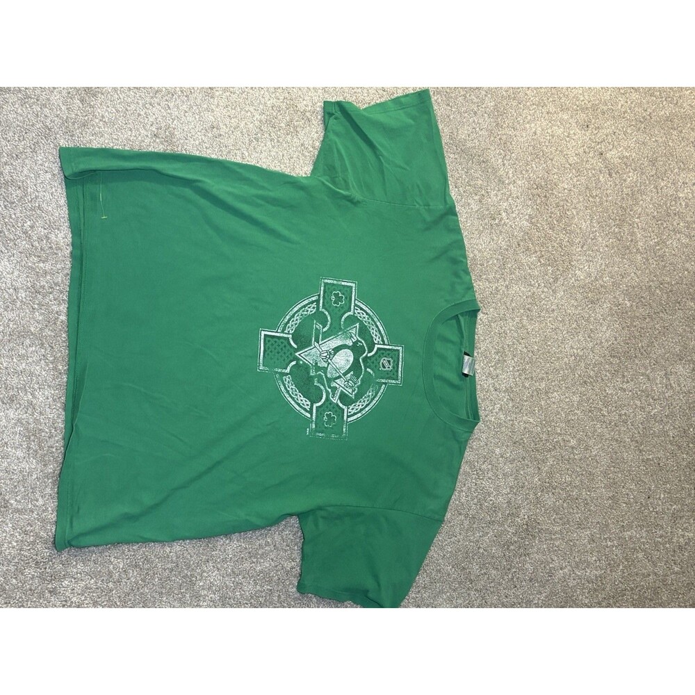 Reebok Pittsburgh Penguins Crosby St Pattys Day Jersey Shirt Size XL